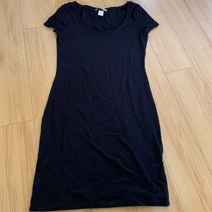 NWOT H&M Basics Black Scoop Neck Mini Dress🖤